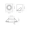 Recessed spotlight luminaire VL-SPF09S-W