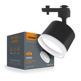 Spot track luminaire VIDEX for GX53 lamp VL-SPF17C-BP
