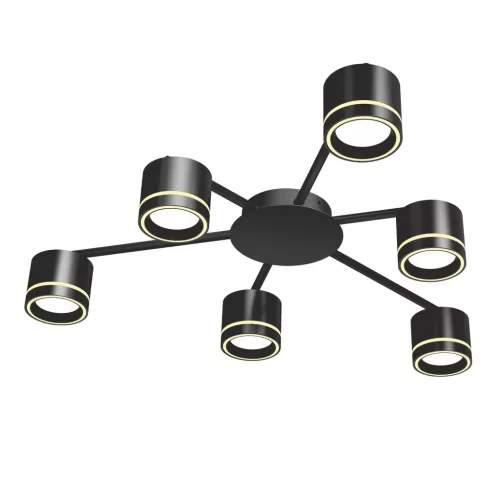 Ceiling spotlight luminaire VIDEX for 6xGX53 lamp VL-SPF21B-BP