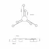 Ceiling spotlight luminaire VIDEX for 6xGX53 lamp VL-SPF21B-W