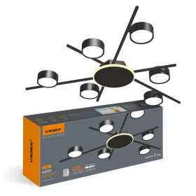   Ceiling spotlight luminaire VIDEX for 6xGX53 lamp with backlight VL-SPF22B-BB