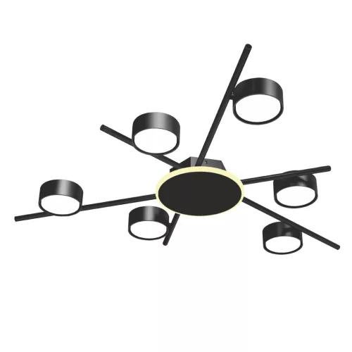 Ceiling spotlight luminaire VIDEX for 6xGX53 lamp with backlight VL-SPF22B-BB