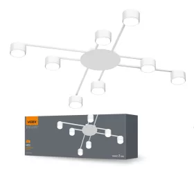   Ceiling spotlight luminaire VIDEX for 8xGX53 lamp VL-SPF22B-W