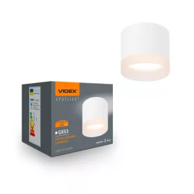 Ceiling spotlight luminaire VIDEX for GX53 lamp VL-SPF25A-W