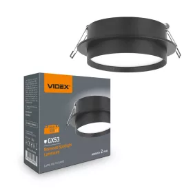 Recessed spotlight luminaire VIDEX for GX53 lamp VL-SPF33R-B
