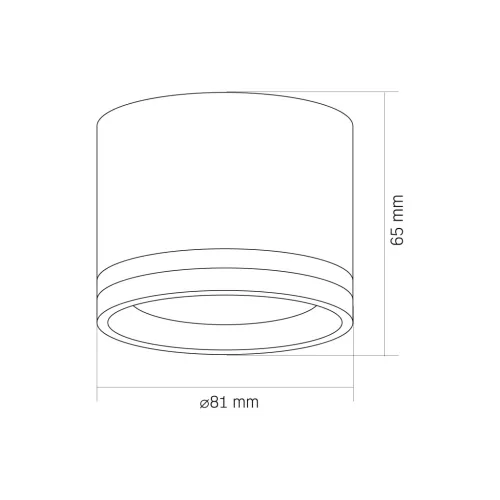 Ceiling spotlight luminaire VIDEX for GX53 lamp VL-SPF35A-W