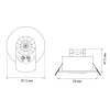 PIR motion and light sensor VIDEX VL-SPR41W 1200W White
