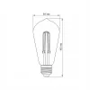 LED Bulb VIDEX Filament ST64FAD 6W E27 2200K Dimmer bronze