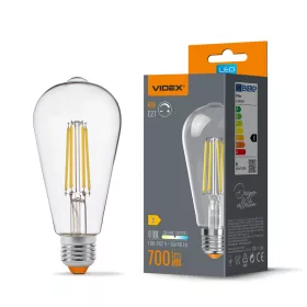 LED Bulb VIDEX Filament ST64FD 6W E27 4100K Dimmer