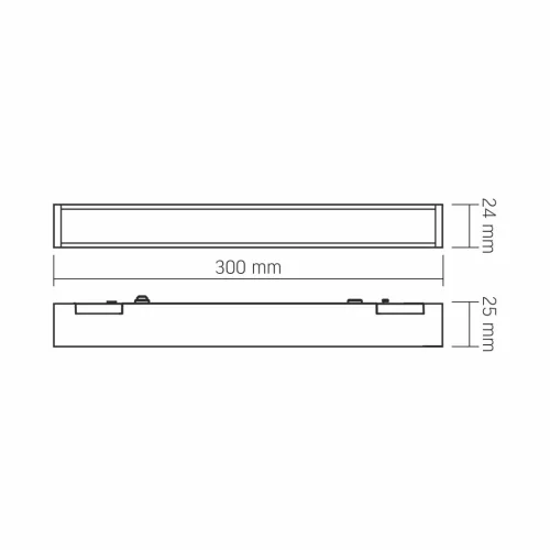 LED Light for Magnetic slim track light system VIDEX VL-TRMS-LD430B Black