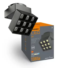   LED Light for Magnetic slim track light system VIDEX VL-TRMS-LE29B Black