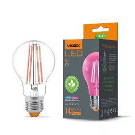 LED Plant Grow Bulb VIDEX-E27-A60-8W-FITO