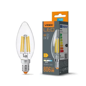LED Bulb VIDEX-E14-C35-6W-FIL-WW