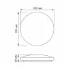 LED Ceiling Fixture VIDEX-MILA-24W-NW
