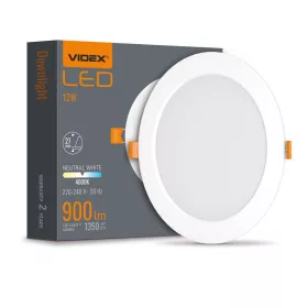 LED Downlight Fixture VIDEX-DOWNLIGHT-LED-DLBR-124-12W-NW