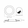 LED Downlight Fixture VIDEX-DOWNLIGHT-LED-DLBR-124-12W-NW