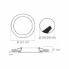 LED Downlight Fixture VIDEX-DOWNLIGHT-LED-DLBR-184-18W-NW