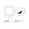 LED Downlight Fixture VIDEX-DOWNLIGHT-LED-DLBS-184-18W-NW