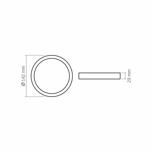 LED Surface Downlight Fixture VIDEX-DOWNLIGHT-LED-DLRS-12W-NW