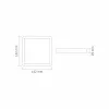 LED Surface Downlight Fixture VIDEX-DOWNLIGHT-LED-DLSS-12W-NW