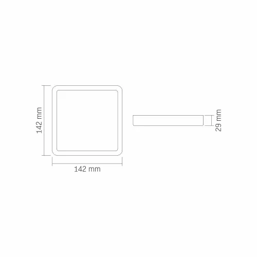 LED Surface Downlight Fixture VIDEX-DOWNLIGHT-LED-DLSS-12W-NW