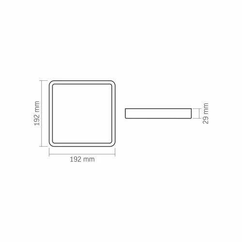 LED Surface Downlight Fixture VIDEX-DOWNLIGHT-LED-DLSS-18W-NW