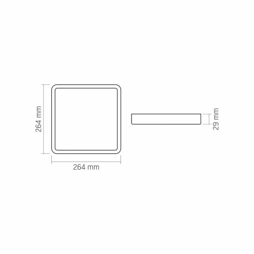 LED Surface Downlight Fixture VIDEX-DOWNLIGHT-LED-DLSS-24W-NW
