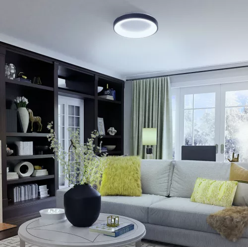 LED Ceiling Fixture VIDEX-LED-EDGE-RC-72W-BLACK