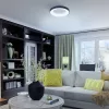 LED DIMMABLE PENDANT LUMINAIRE WITH REMOTE CONTROL VIDEX-LED-EDGE-RC-RGB-72W-BLACK
