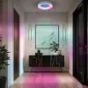 LED DIMMABLE PENDANT LUMINAIRE WITH REMOTE CONTROL VIDEX-LED-EDGE-RC-RGB-72W-WHITE