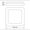 LED Ceiling Fixture VIDEX-LED-EDGE-SC-72W-WHITE