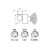 LED Floodlight VIDEX-FLOOD-LED-PIR-LUCA-30W-NW