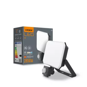   LED Floodlight with motion sensor VIDEX-FLOOD-LED-F3-PIR-30W-5K