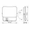 LED Floodlight with motion sensor VIDEX-FLOOD-LED-F3-PIR-50W-5K