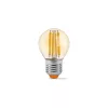 LED Bulb VIDEX-E27-G45-6W-FIL-AMBER-WW