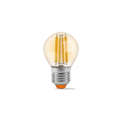 LED Bulb VIDEX-E27-G45-6W-FIL-AMBER-WW
