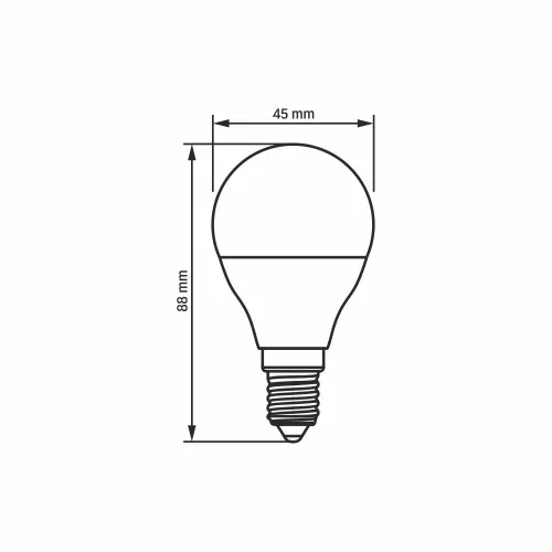 LED Bulb VIDEX-E14-G45-7W-NW