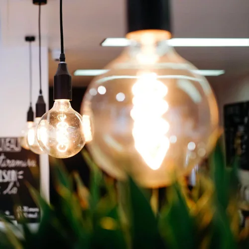 LED Bulb VIDEX-E27-G95-4W-FIL-DIM-SPIRAL-AMBER-WW