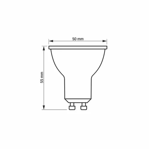 LED Bulb VIDEX-GU10-5W-36°-NW