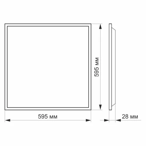 LED Recessed Panel VIDEX-PANEL-LED-40W-PB404W-NW