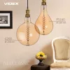 LED Bulb VIDEX-E27-PS160-8W-FIL-DIM-SPIRAL-AMBER-WW1