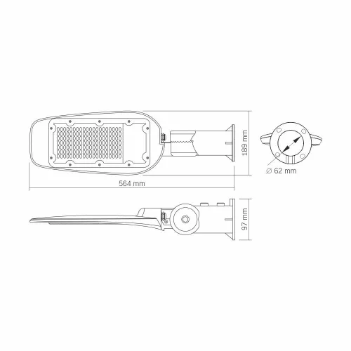 LED Street Light VIDEX-STREET-LED-LEYA-100W-NW5