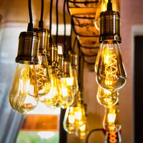 LED Bulb VIDEX-E27-ST64-4W-FIL-DIM-SPIRAL-AMBER-WW
