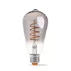 LED Bulb VIDEX-E27-ST64-4W-FIL-DIM-SPIRAL-GRAPHITE-WW