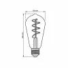 LED Bulb VIDEX-E27-ST64-4W-FIL-DIM-SPIRAL-GRAPHITE-WW