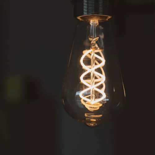 LED Bulb VIDEX-E27-ST64-4W-FIL-DIM-SPIRAL-GRAPHITE-WW