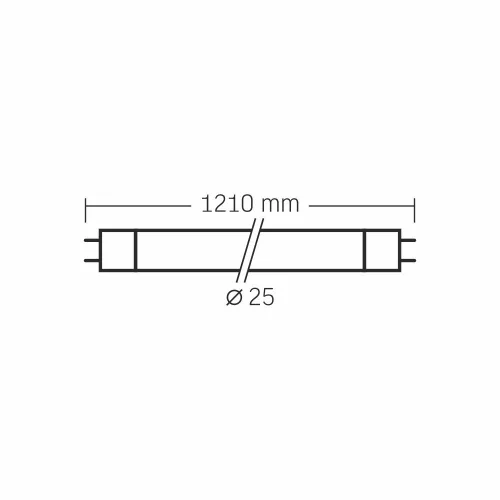 LED T8 Glass Tube VIDEX-T8-LED-120-18W-NW
