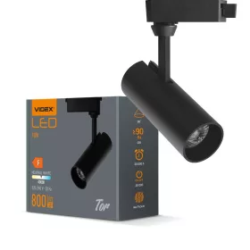 LED Track Light VIDEX-TOR-10W-BLACK