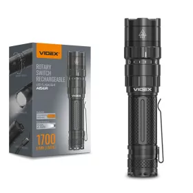 LED Portable Flashlight VIDEX VLF-A156R 1700Lm 6500K