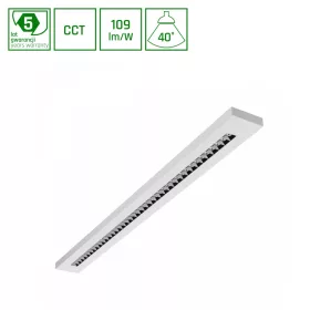 WLD PLANK  20W/30W/40W CCT 230V 40° IP20 1195X100X25 Fehér